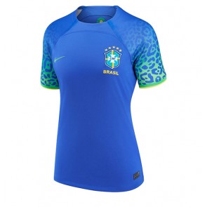 Brazil Replica Away Stadium Shirt for Women World Cup 2022 Short Sleeve